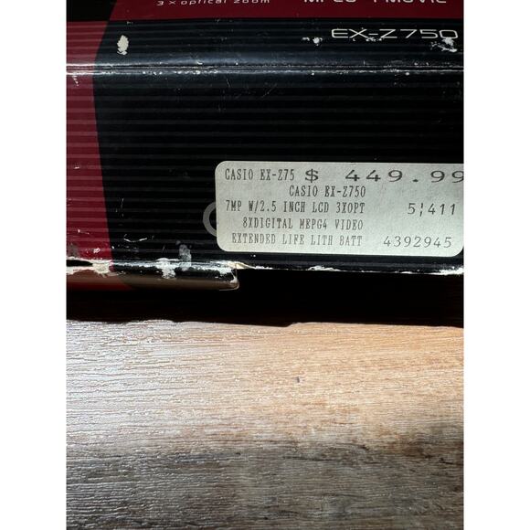 CASIO EXILIM EX-2750 7.2 Mega Pixels 3X Zoom With Charger USB Cradle - Picture 12 of 16